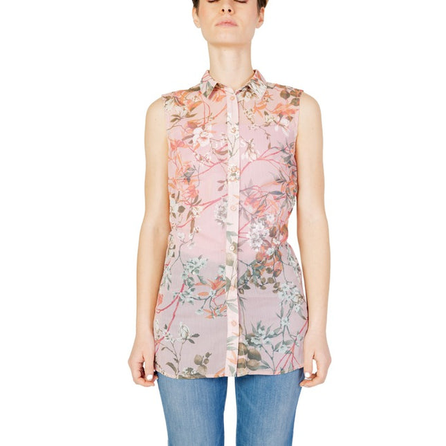 Guess Women Blouse-Clothing Blouse-Guess-pink-XS-Urbanheer