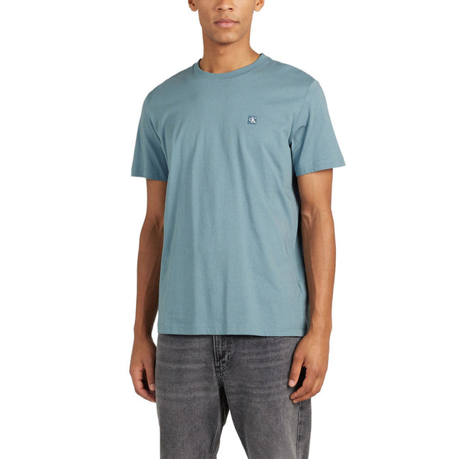 Calvin Klein Jeans Men T-Shirt-Clothing T-shirts-Calvin Klein Jeans-light blue-S-Urbanheer