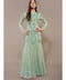 Zinnia Embellished Maxi Dress in Sage Green-Dress-Lace & Beads-UK6-Sage Green-Urbanheer
