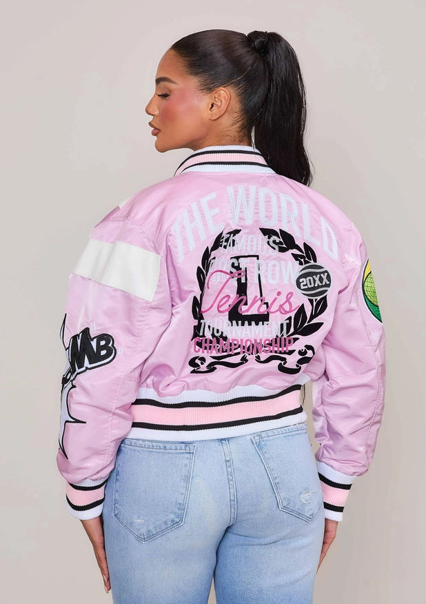 Tennis Varsity Jacket-Jacket-Vibrant M.i.U-S-Urbanheer