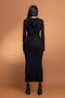 Ribbed Zip Up Maxi Dress w/ Hoodie-Hoodie-No Vacancy-S-Heather Grey-Urbanheer