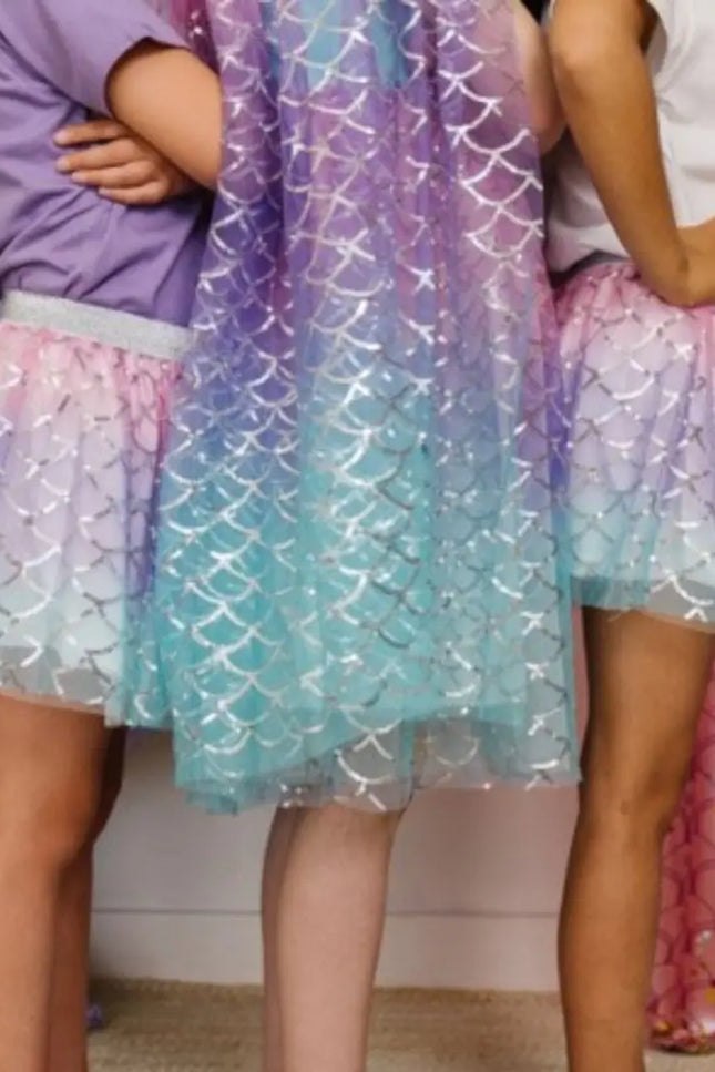 Sparkling Mermaid Tutu - Dress Up Skirt - Kids Summer Tutu-sweet wink-Urbanheer