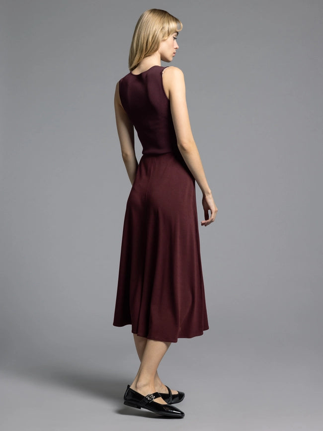 A Line Dress - Ariana Dress DARK CHERRY-Dress-Weekend Los Angeles-XS-DARK CHERRY-Urbanheer