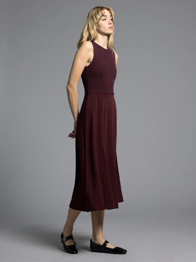 A Line Dress - Ariana Dress DARK CHERRY-Dress-Weekend Los Angeles-XS-DARK CHERRY-Urbanheer