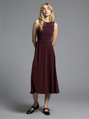 A Line Dress - Ariana Dress DARK CHERRY-Dress-Weekend Los Angeles-XS-DARK CHERRY-Urbanheer