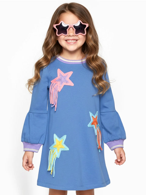 A-Line Dress w/ Star Trim Detail