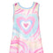 A-Line Heart Print Dress w/ Rhinestones-Dress-Hannah Banana-4-BLUE MULTI-Urbanheer
