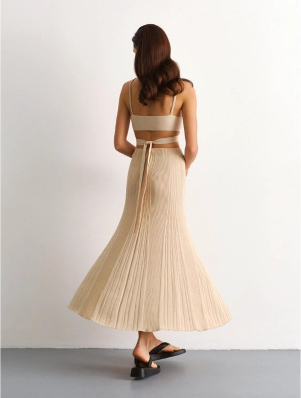 A-Line Midi Skirt Ariel Cream-Skirts-Nenya Fashion Limited-XS/S-Urbanheer