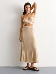 A-Line Midi Skirt Ariel Cream-Skirts-Nenya Fashion Limited-XS/S-Urbanheer