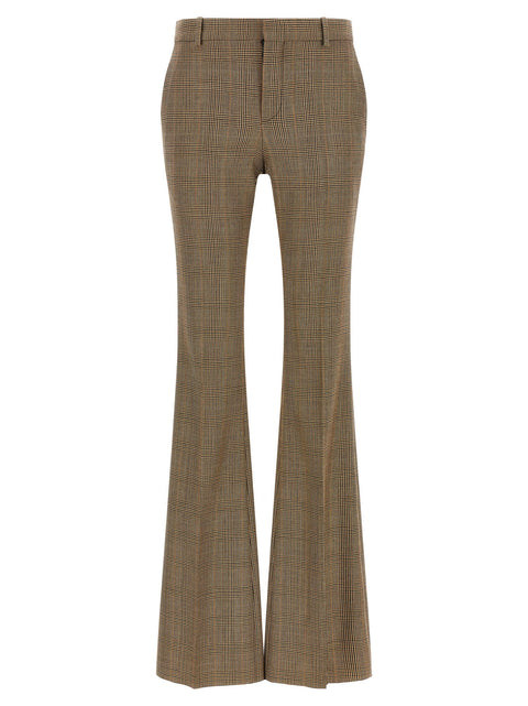 Saint Laurent Prince Of Wales Houndstooth Trousers