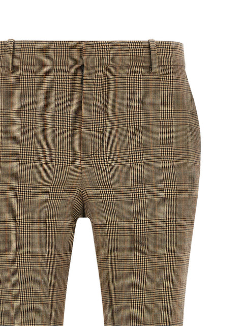 Saint Laurent Prince Of Wales Houndstooth Trousers