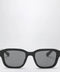 GUCCI Black/blue acetate rectangular sunglasses