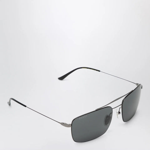 GUCCI Ruthenium Metal Navigator Sunglasses