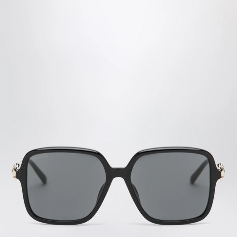 GUCCI Black butterfly sunglasses with Horsebit detail