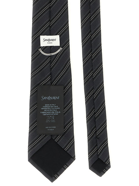 Saint Laurent Striped Tie