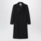 Balenciaga Long double-face tailored coat in black cotton