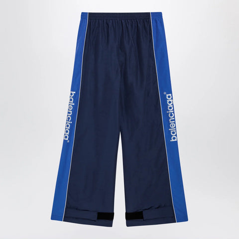 Balenciaga Techwear jogger pants in navy blue cotton blend