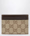 GUCCI Essence Classic card holder in brown GG canvas