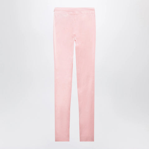 GUCCI Pink stretch silk faille leggings