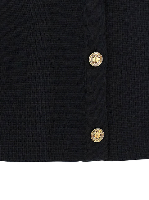 Saint Laurent Cassandre Medallion Cardigan