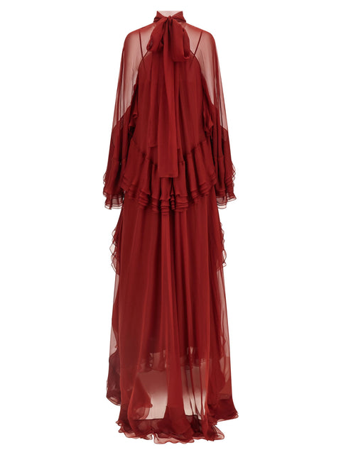 Alberta Ferretti Ruffle Dress