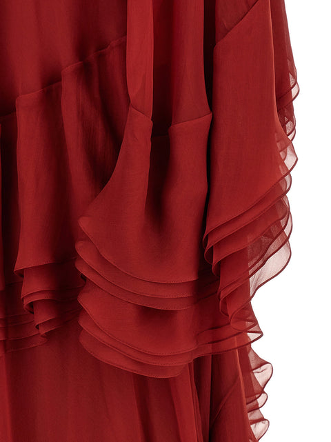 Alberta Ferretti Ruffle Dress