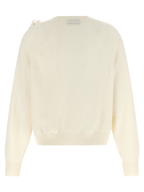 Alberta Ferretti Embroidered Flower Sweater