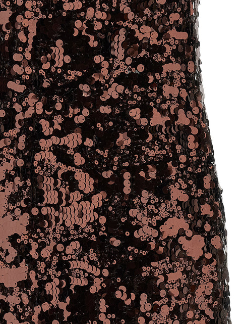 Ganni Velvet Sequins Straight Midi Dress