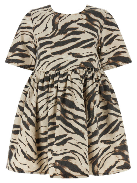 Ganni Zebra Denim Dress