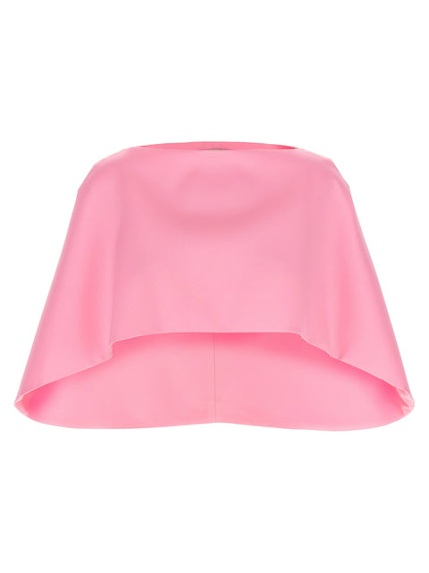 Alberta Ferretti Cropped Mantle