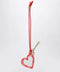 GANNI Heart-shaped mirror Bou red