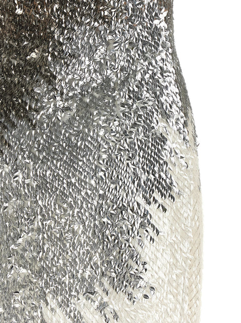 Elisabetta Franchi Metallic Tulle Dress