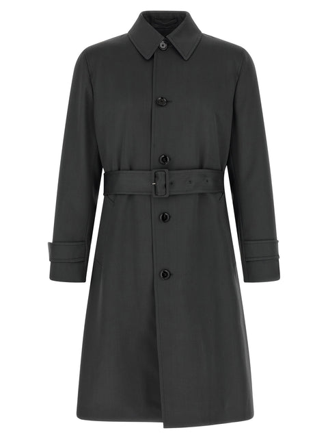 Lardini Virgin Wool Trench Coat