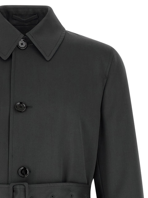 Lardini Virgin Wool Trench Coat