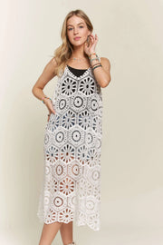 ADORA Crochet Cover-Up Tunic Top-Adora-WHITE-S/M-Urbanheer
