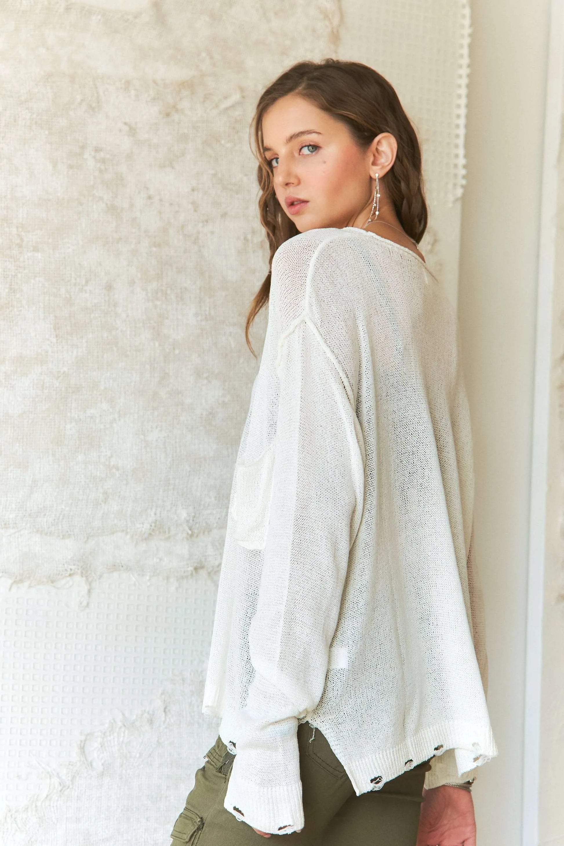 ADORA Vintage Edge Lightweight Sweater-Adora-OFF WHITE-S-Urbanheer