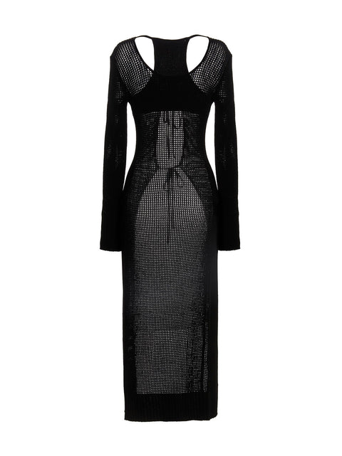 AndreĀdamo Openwork Long Cardigan