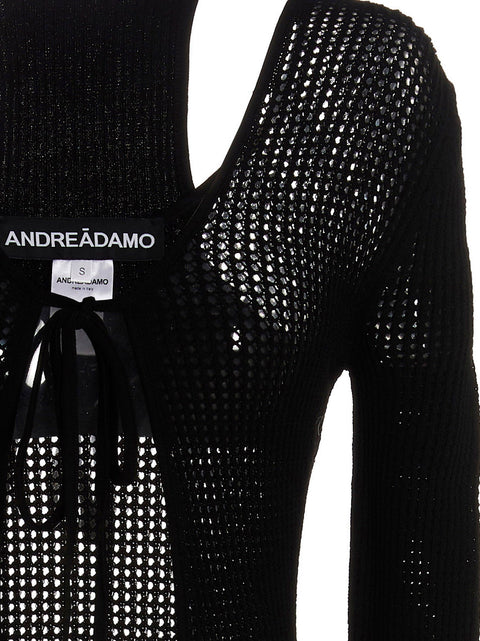 AndreĀdamo Openwork Long Cardigan