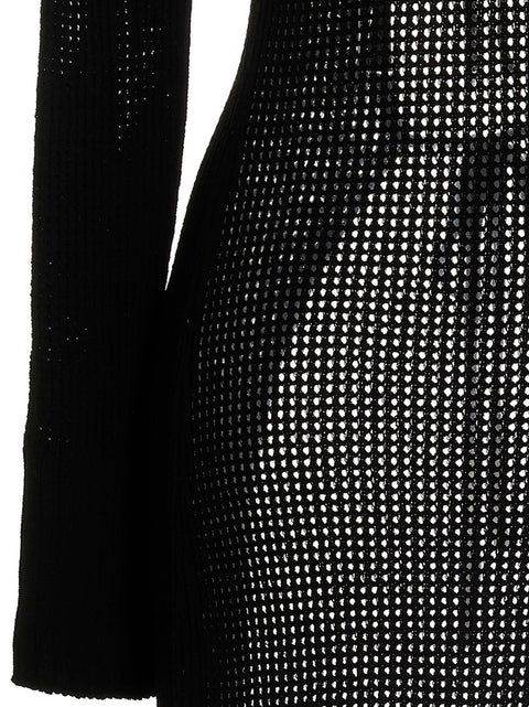 AndreĀdamo Openwork Long Cardigan