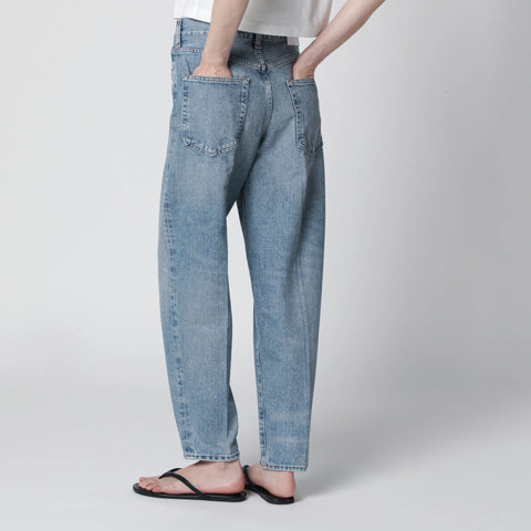 AGOLDE 80's pleated jeans in indigo denim