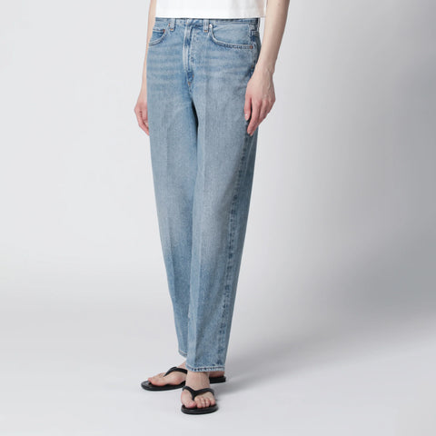 AGOLDE 80's pleated jeans in indigo denim