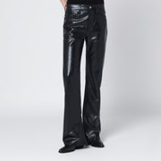 AGOLDE Black faux leather trousers