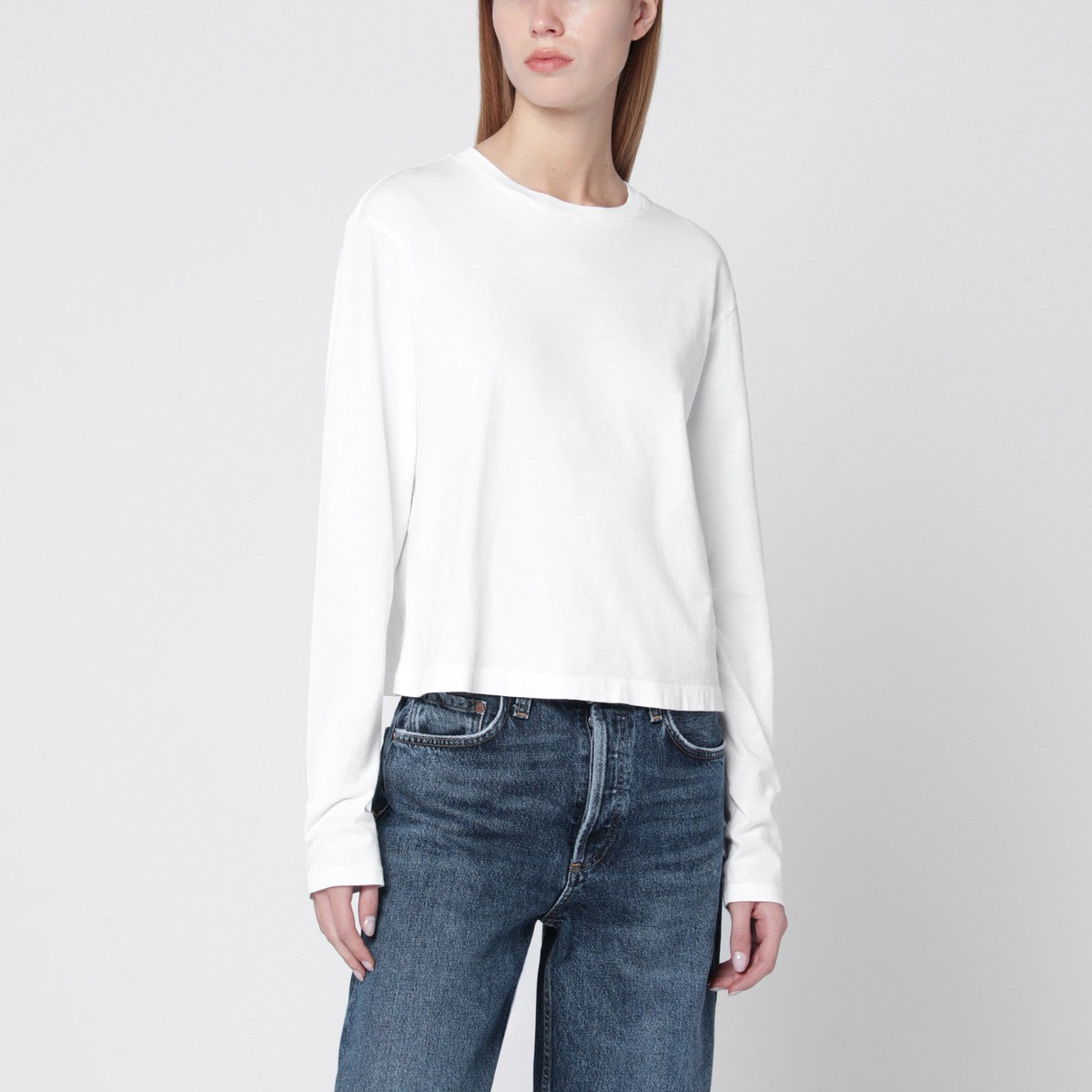 AGOLDE White organic cotton top