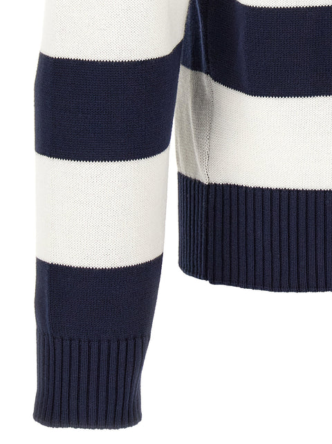 Lacoste Striped Pulover With Polo Collar