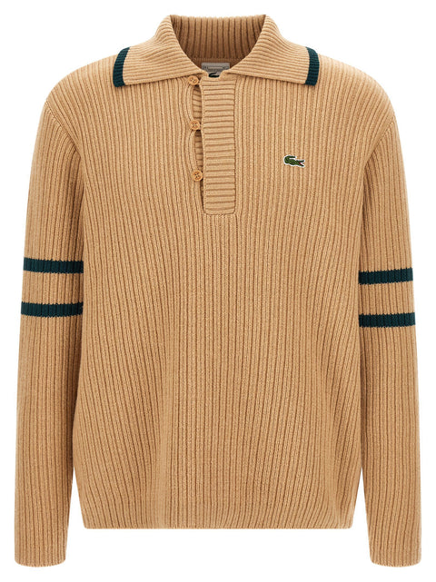 Lacoste Beige Archive Edition Sweater