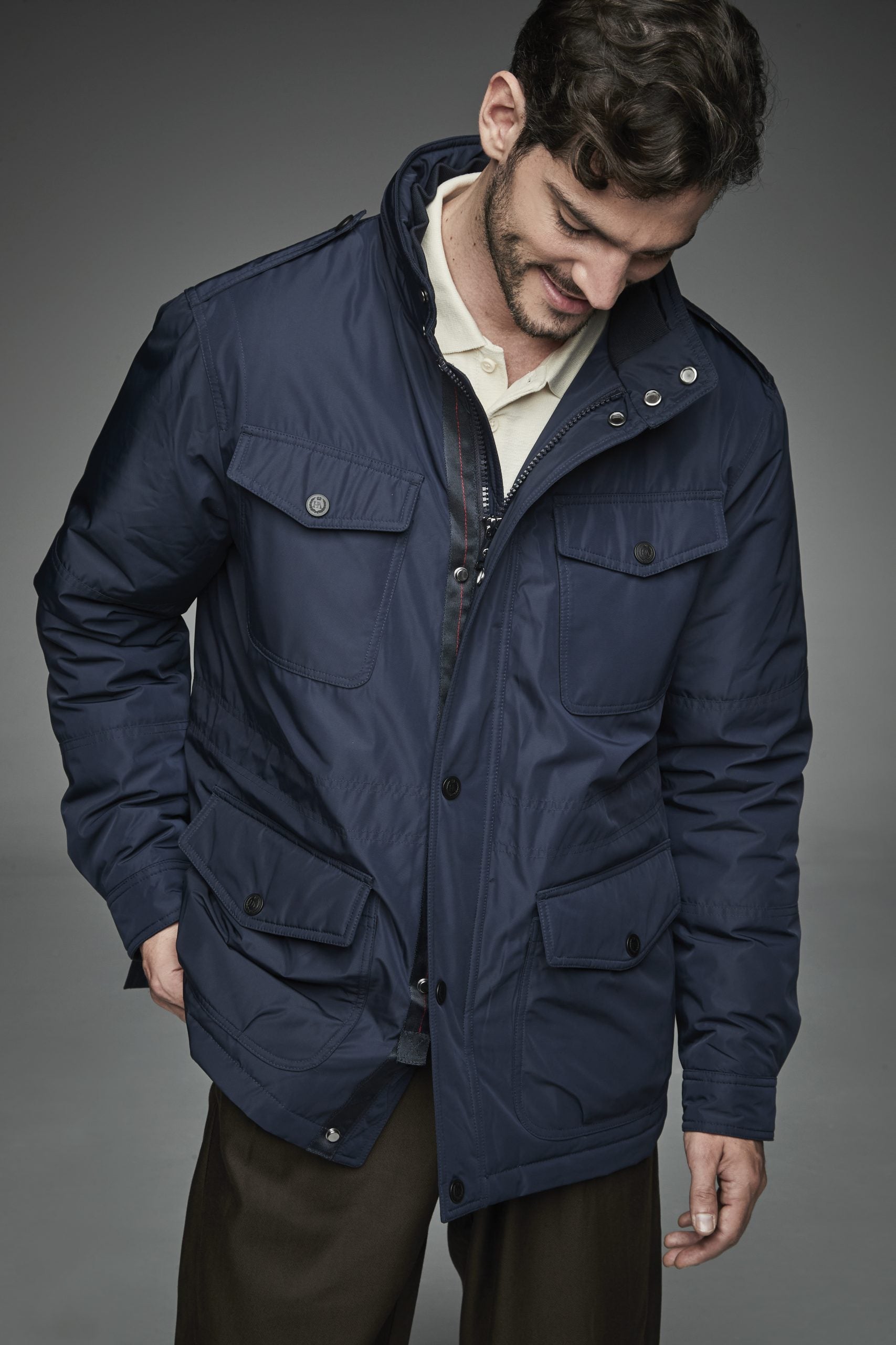 Men Short jacket ALAN NAVY-Jacket-Henry Arroway-S-Navy-Urbanheer