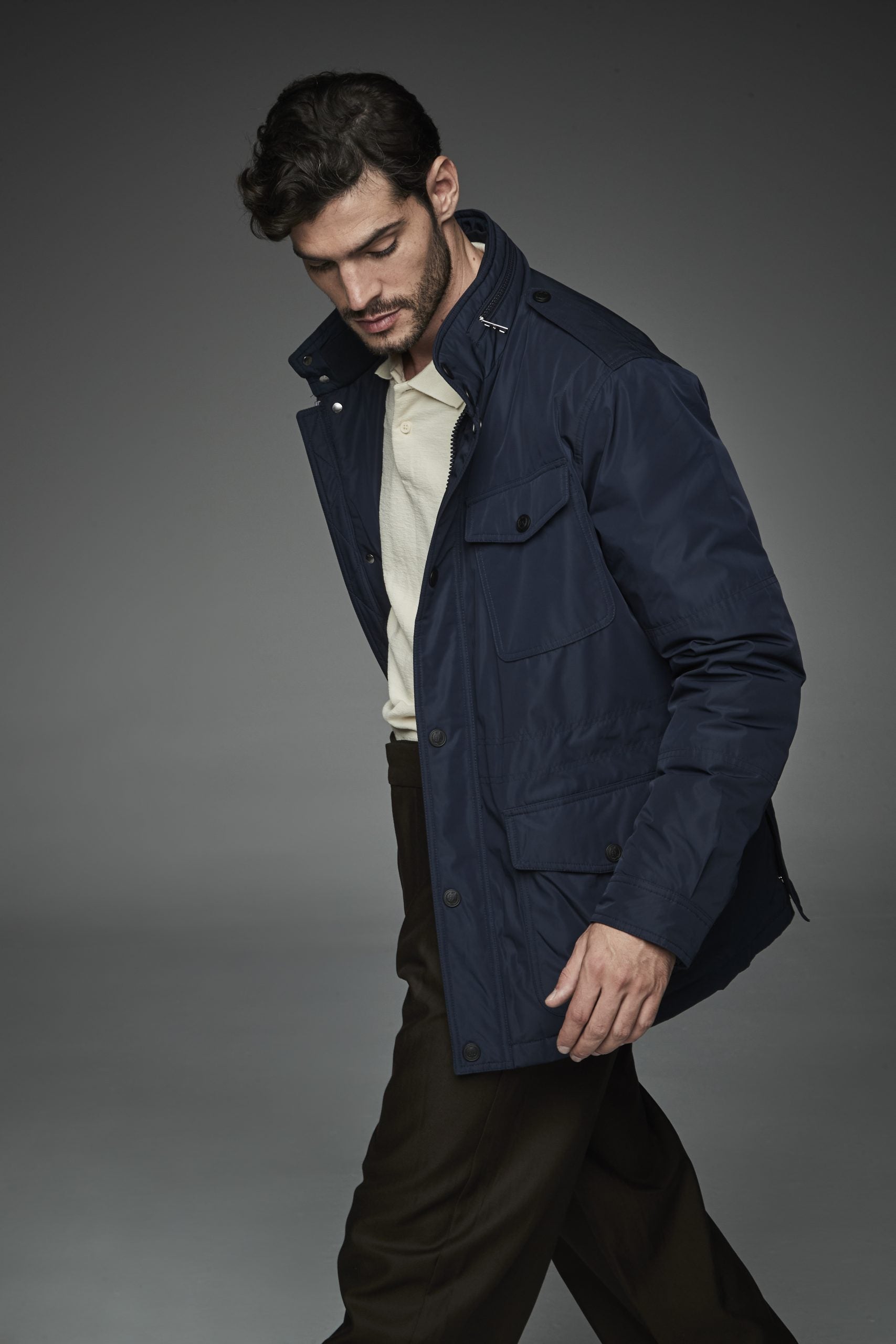 Men Short jacket ALAN NAVY-Jacket-Henry Arroway-S-Navy-Urbanheer