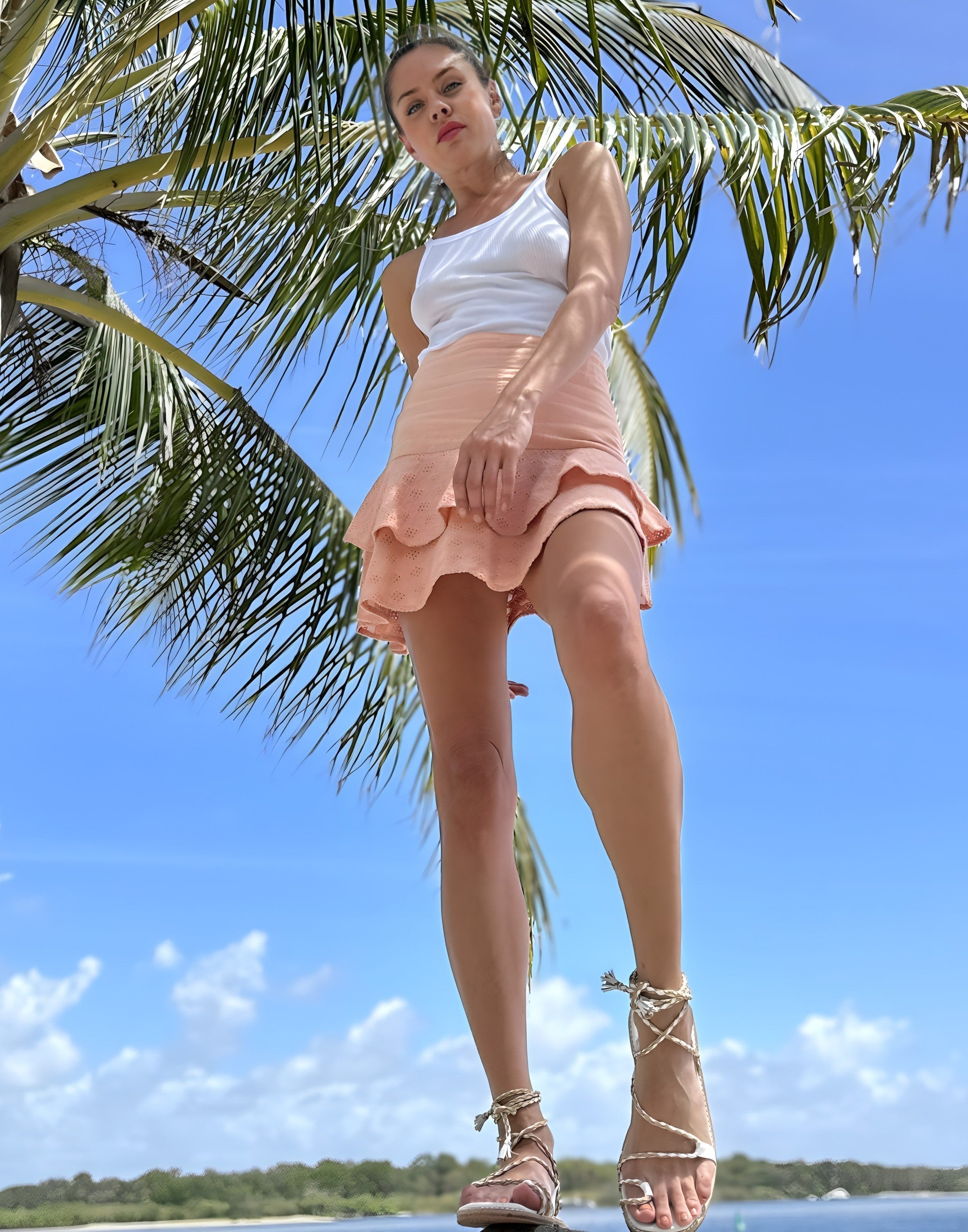 ALIDA mini skirt with ruffles-Skirts-Gild the Label-XS-Urbanheer