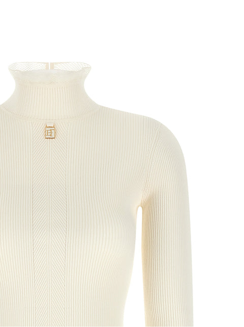 Elisabetta Franchi Ribbed Knit Dress