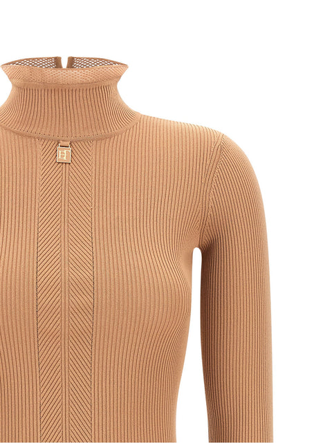 Elisabetta Franchi Ribbed Knit Dress